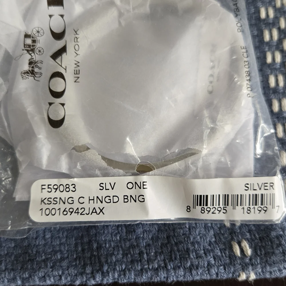 Coach Silver Bangle - Picture 9 of 9